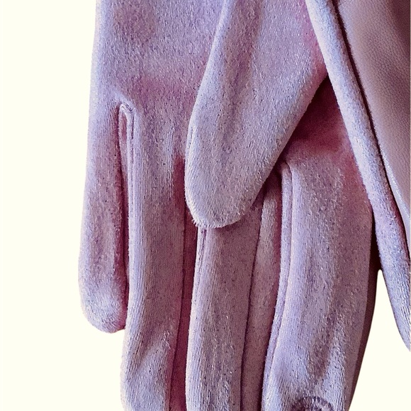 NWT Pink Suede Fur Trimmed Gloves - Picture 3 of 3